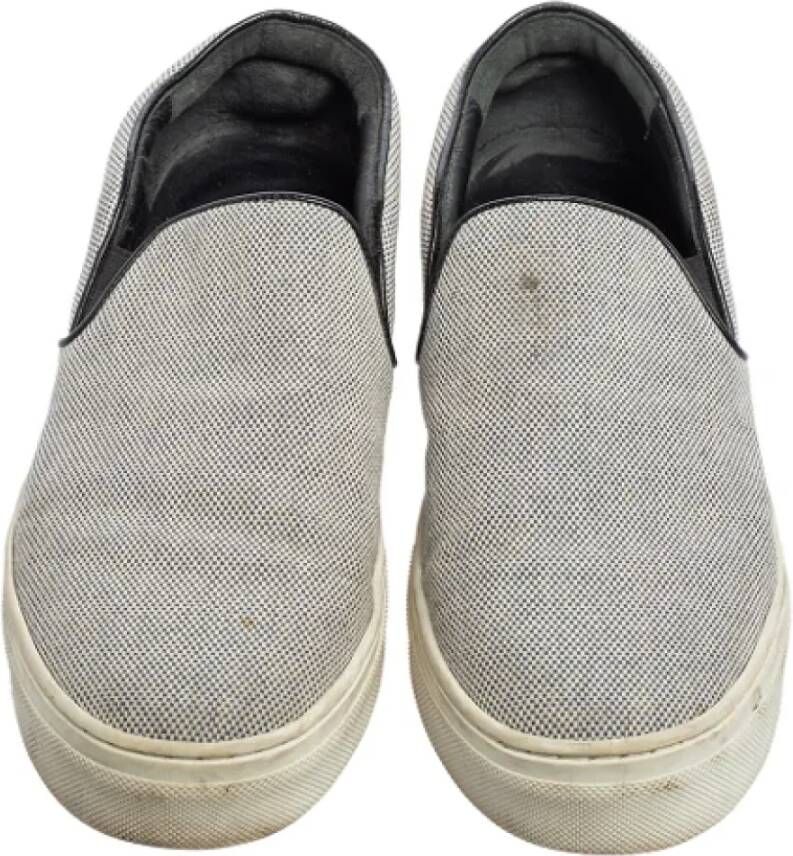 Celine Vintage Pre-owned Canvas sneakers White Dames