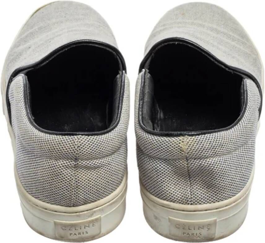 Celine Vintage Pre-owned Canvas sneakers White Dames