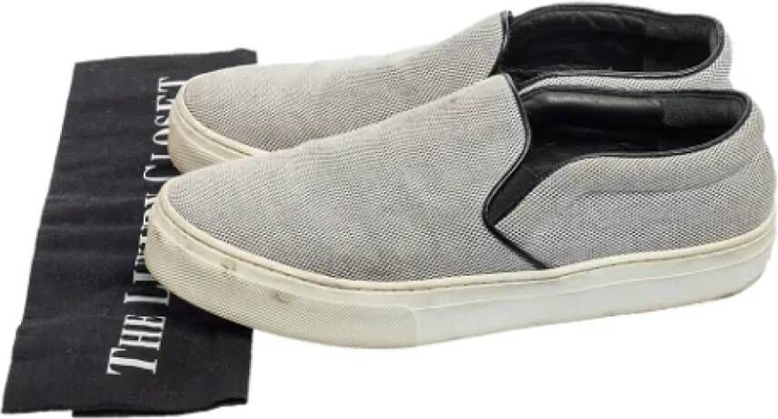 Celine Vintage Pre-owned Canvas sneakers White Dames