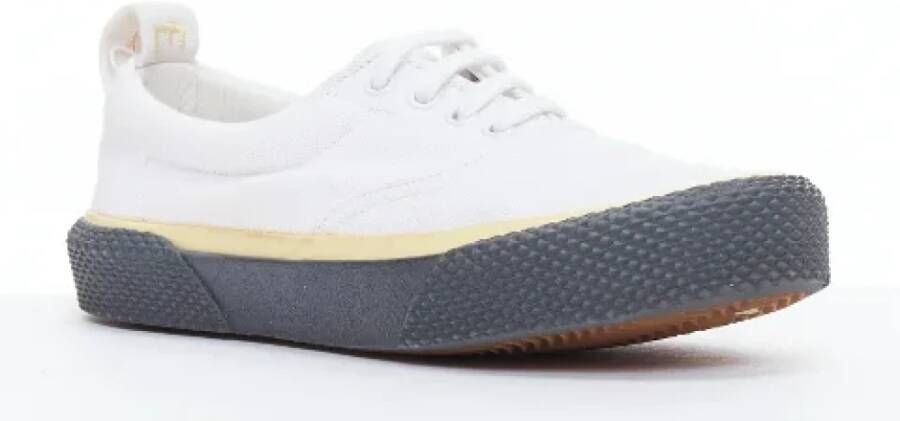 Celine Vintage Pre-owned Canvas sneakers White Dames