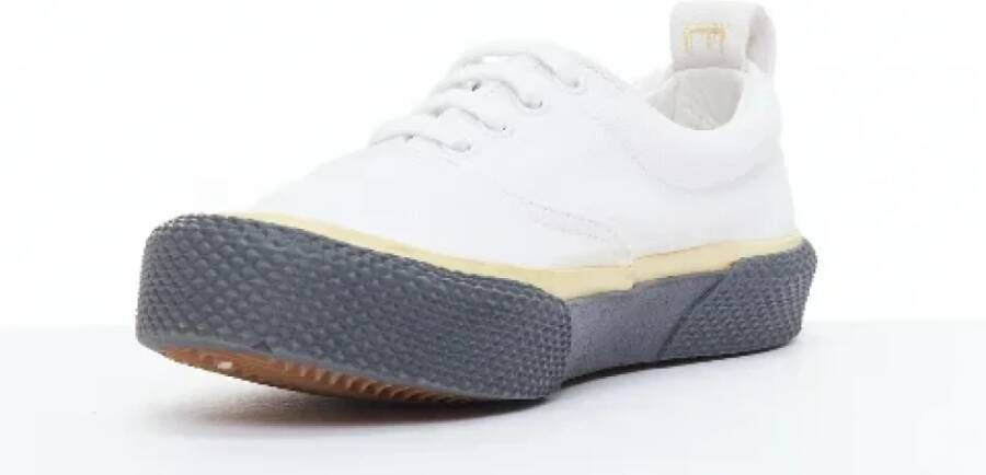 Celine Vintage Pre-owned Canvas sneakers White Dames