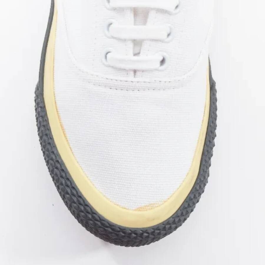 Celine Vintage Pre-owned Canvas sneakers White Dames