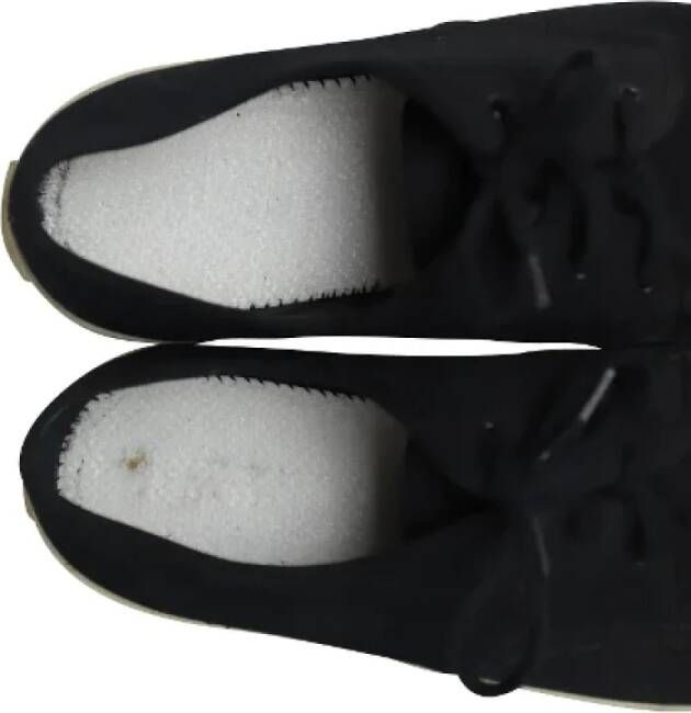Celine Vintage Pre-owned Cotton sneakers Black Heren