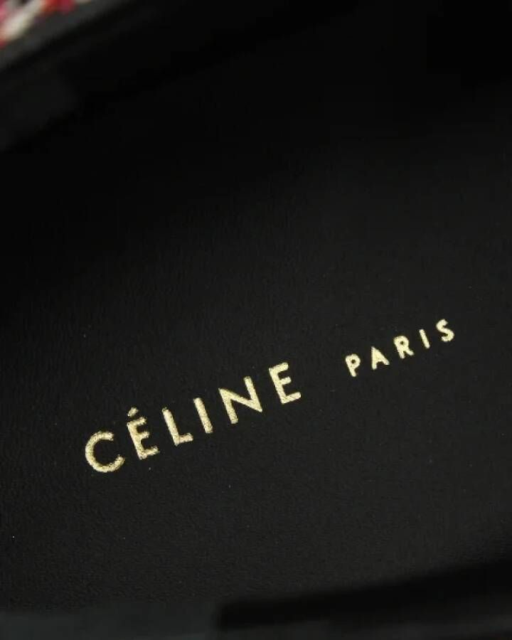 Celine Vintage Pre-owned Cotton sneakers Red Dames