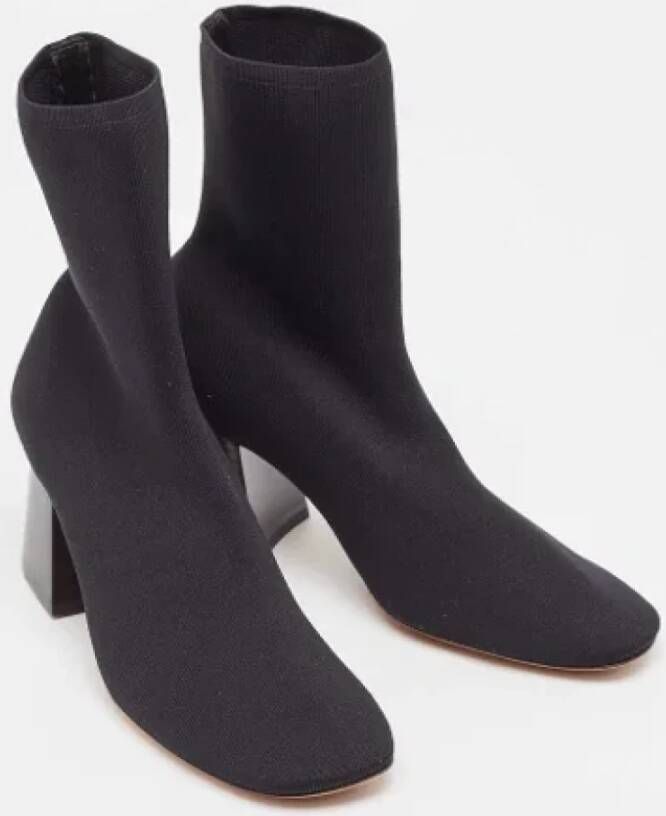Celine Vintage Pre-owned Fabric boots Black Dames