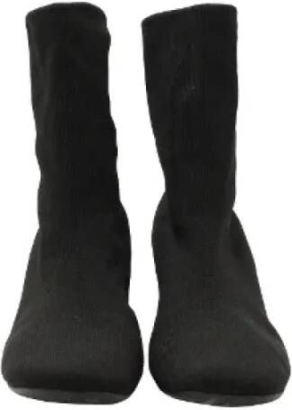 Celine Vintage Pre-owned Fabric boots Black Dames