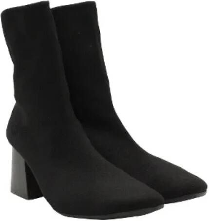 Celine Vintage Pre-owned Fabric boots Black Dames