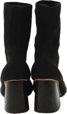 Celine Vintage Pre-owned Fabric boots Black Dames