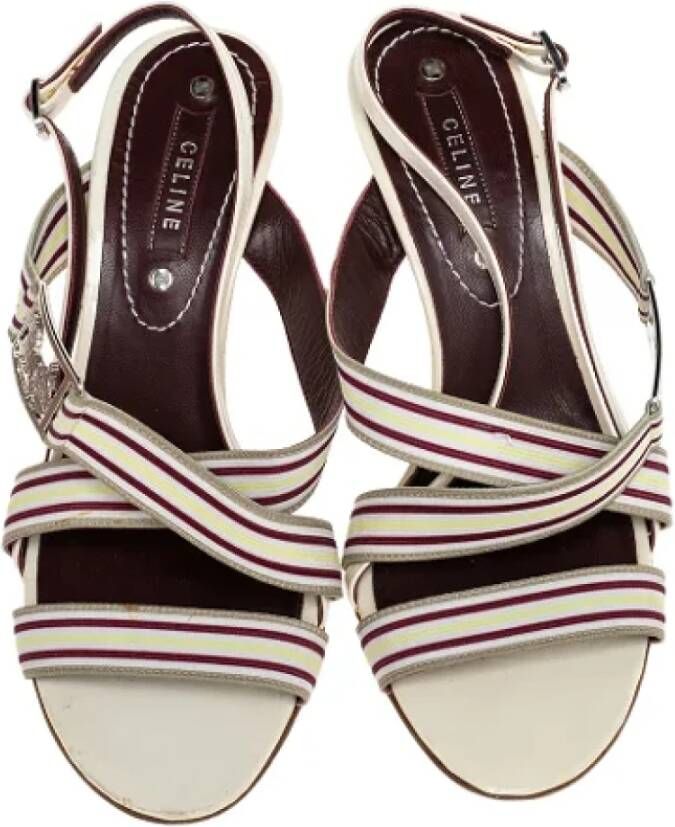 Celine Vintage Pre-owned Fabric sandals Multicolor Dames