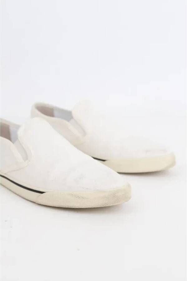 Celine Vintage Pre-owned Fabric sneakers White Dames