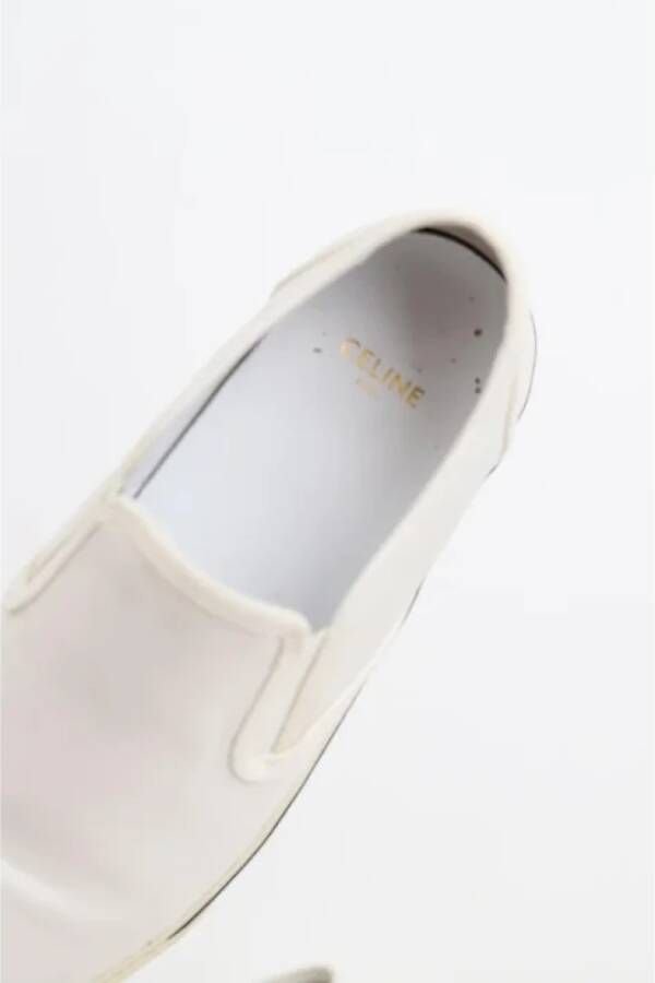 Celine Vintage Pre-owned Fabric sneakers White Dames