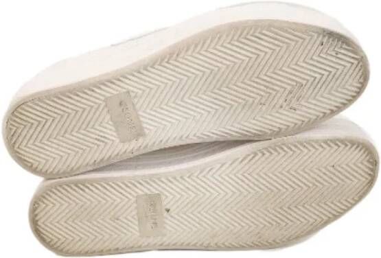 Celine Vintage Pre-owned Fabric sneakers White Dames