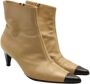 Celine Vintage Pre-owned Leather boots Beige Dames - Thumbnail 2