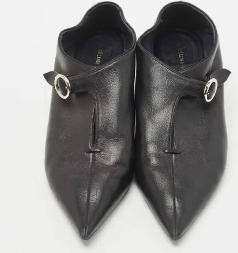 Celine Vintage Pre-owned Leather boots Black Dames