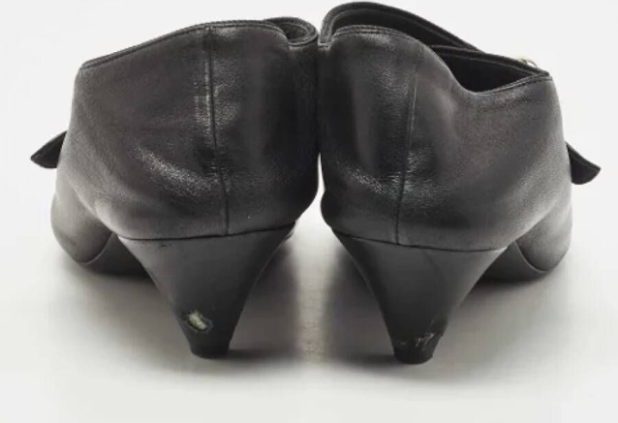 Celine Vintage Pre-owned Leather boots Black Dames