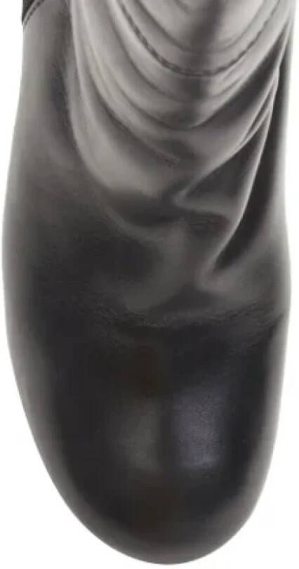 Celine Vintage Pre-owned Leather boots Black Dames