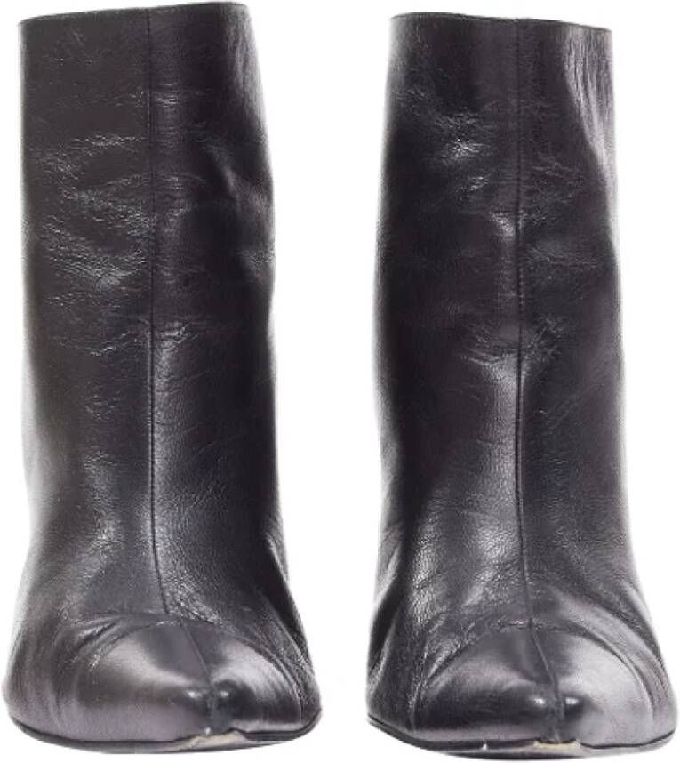 Celine Vintage Pre-owned Leather boots Black Dames