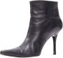Celine Vintage Pre-owned Leather boots Black Dames - Thumbnail 4