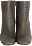 Celine Vintage Pre-owned Leather boots Gray Dames - Thumbnail 2