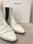 Celine Vintage Pre-owned Leather boots White Dames - Thumbnail 8