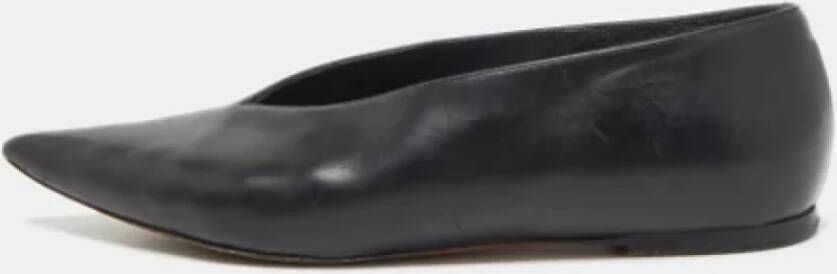 Celine Vintage Pre-owned Leather flats Black Dames