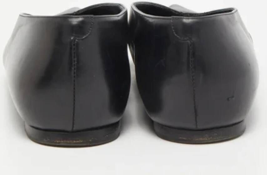 Celine Vintage Pre-owned Leather flats Black Dames