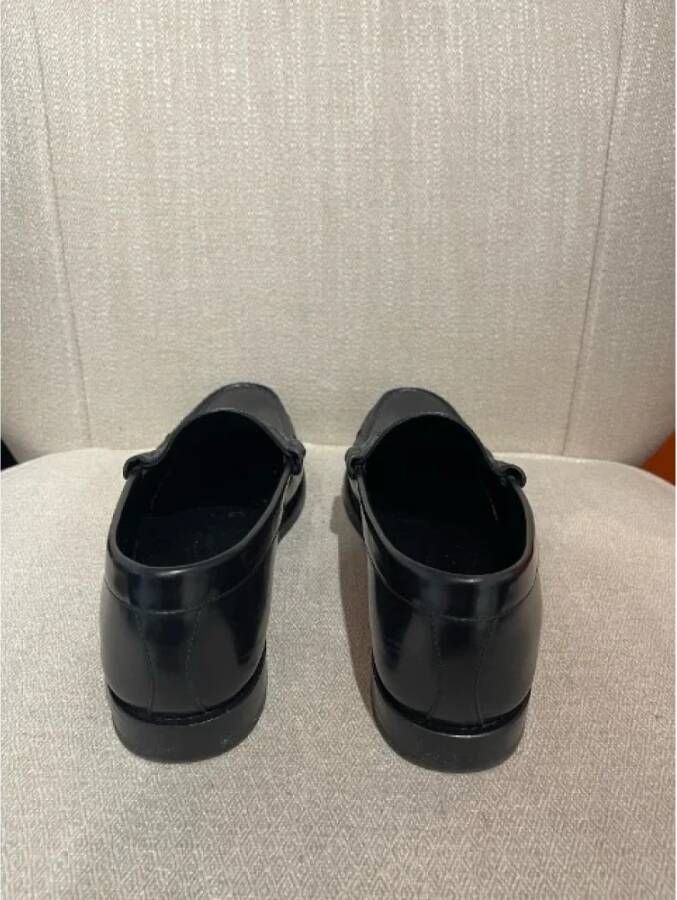 Celine Vintage Pre-owned Leather flats Black Dames