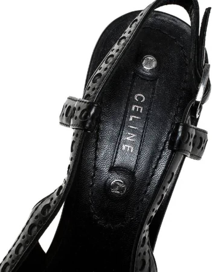 Celine Vintage Pre-owned Leather heels Black Dames