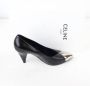 Celine Vintage Pre-owned Leather heels Black Dames - Thumbnail 6