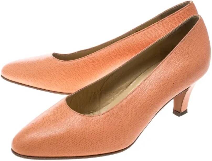 Celine Vintage Pre-owned Leather heels Pink Dames