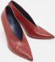Celine Vintage Pre-owned Leather heels Red Dames - Thumbnail 4