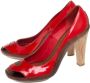 Celine Vintage Pre-owned Leather heels Red Dames - Thumbnail 3