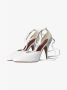 Celine Vintage Pre-owned Leather mules White Dames - Thumbnail 3