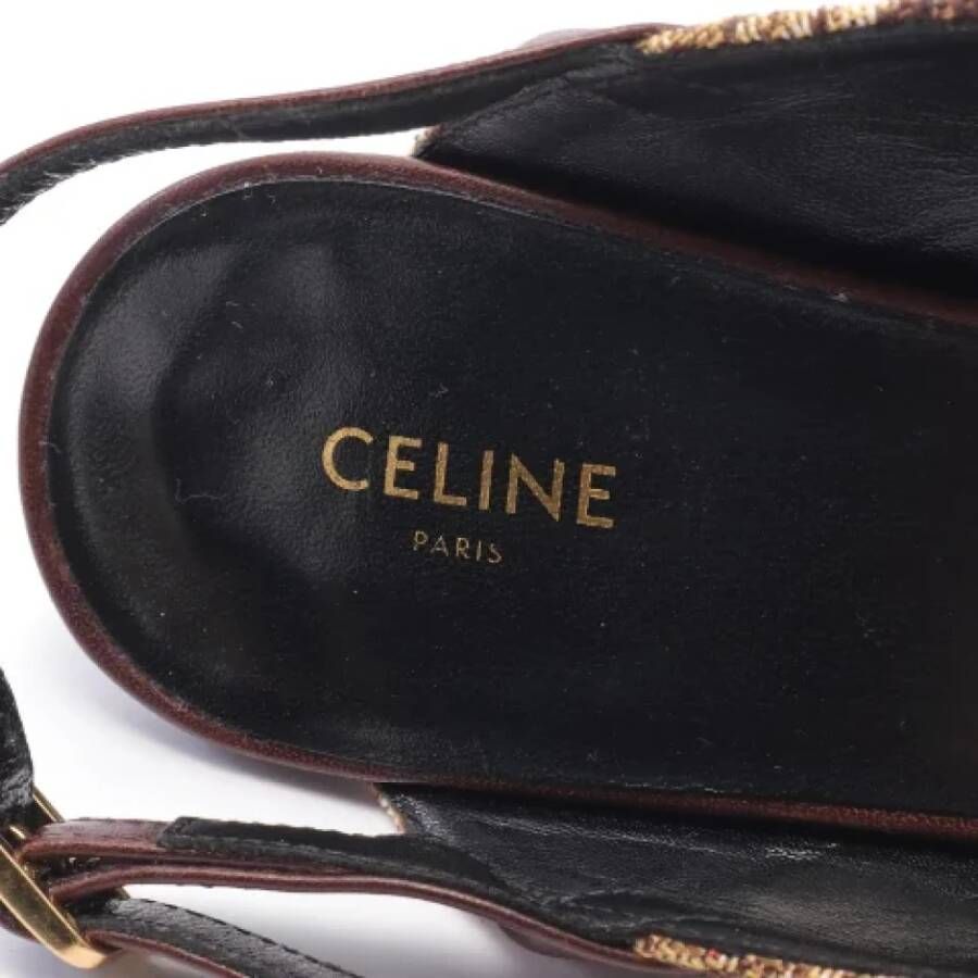 Celine Vintage Pre-owned Leather sandals Beige Dames
