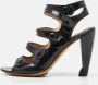 Celine Vintage Pre-owned Leather sandals Black Dames - Thumbnail 2