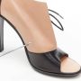 Celine Vintage Pre-owned Leather sandals Black Dames - Thumbnail 9