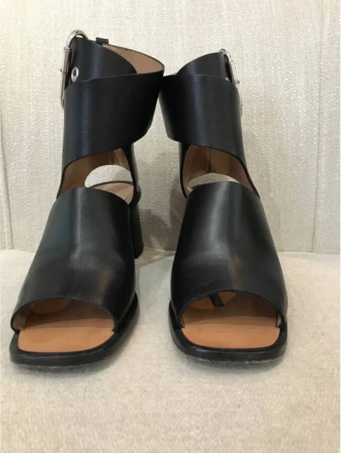 Celine Vintage Pre-owned Leather sandals Black Dames