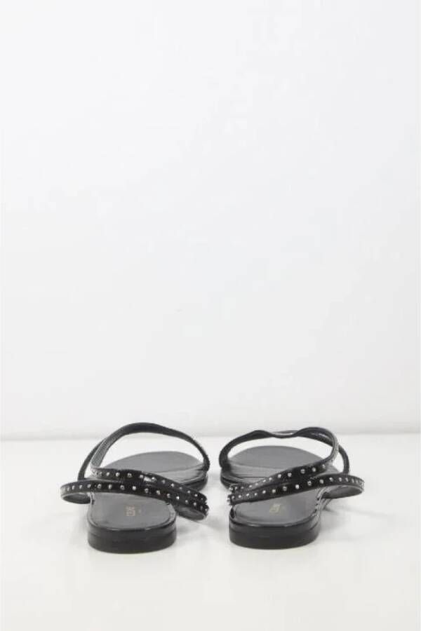Celine Vintage Pre-owned Leather sandals Black Dames