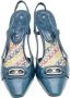 Celine Vintage Pre-owned Leather sandals Blue Dames - Thumbnail 2