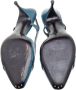 Celine Vintage Pre-owned Leather sandals Blue Dames - Thumbnail 5