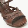 Celine Vintage Pre-owned Leather sandals Brown Dames - Thumbnail 6