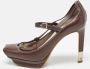 Celine Vintage Pre-owned Leather sandals Brown Dames - Thumbnail 2