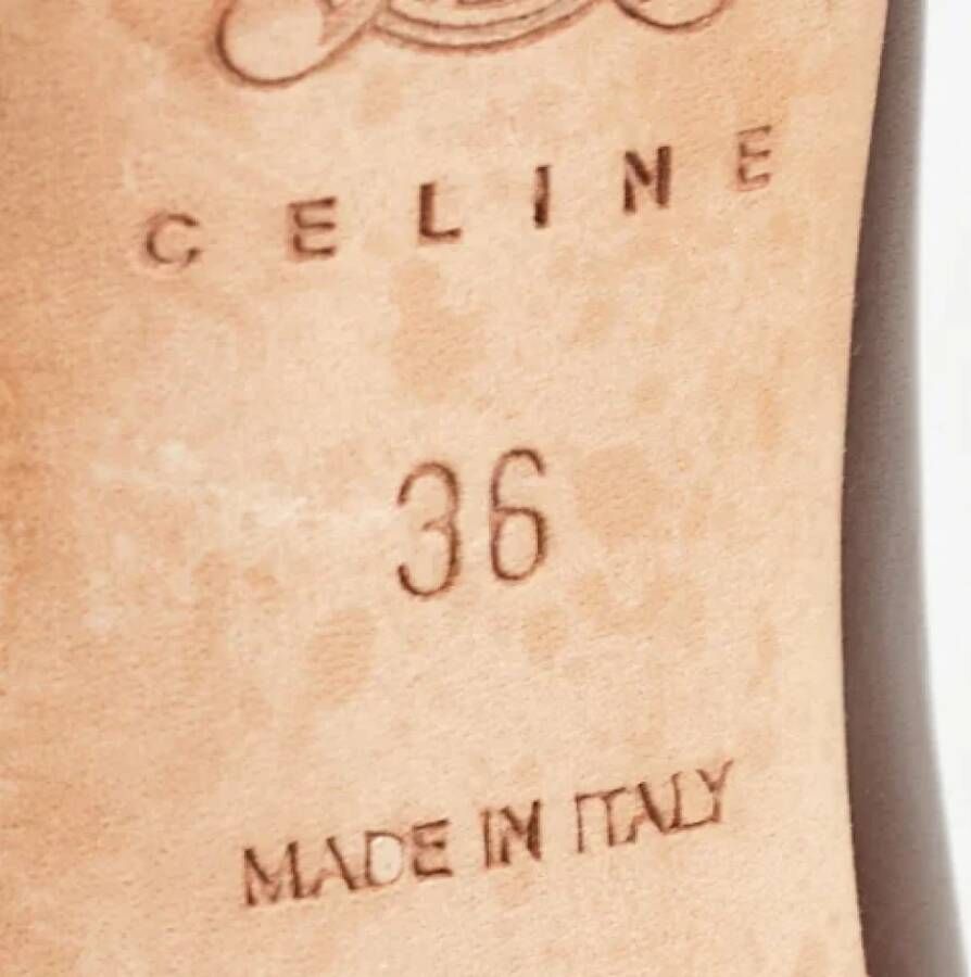 Celine Vintage Pre-owned Leather sandals Brown Dames