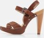 Celine Vintage Pre-owned Leather sandals Brown Dames - Thumbnail 2