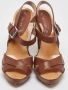 Celine Vintage Pre-owned Leather sandals Brown Dames - Thumbnail 3