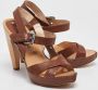 Celine Vintage Pre-owned Leather sandals Brown Dames - Thumbnail 4