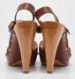 Celine Vintage Pre-owned Leather sandals Brown Dames - Thumbnail 5