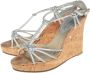Celine Vintage Pre-owned Leather sandals Gray Dames - Thumbnail 3