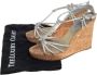 Celine Vintage Pre-owned Leather sandals Gray Dames - Thumbnail 7