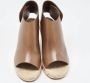 Celine Vintage Pre-owned Leather sandals Green Dames - Thumbnail 3